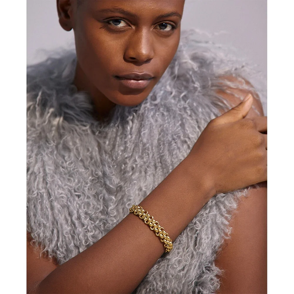 Luminous Link - 18k / Silver Chain Statement Bracelet - Image 2