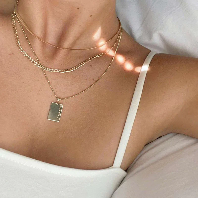 Affirmations - Engraved Gold Motivational Tag Necklace - Image 6
