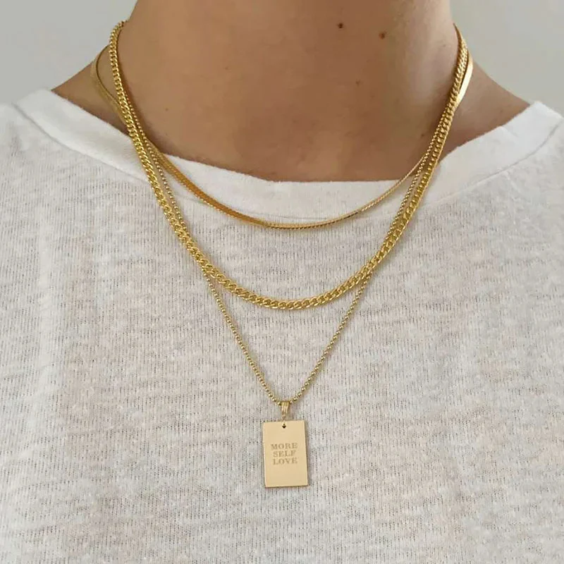 Affirmations - Engraved Gold Motivational Tag Necklace - Image 7