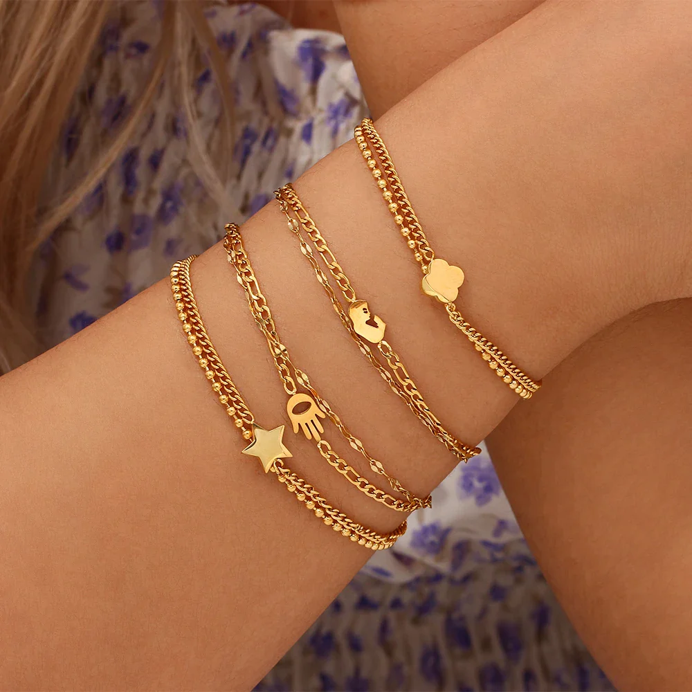Baby - Double Layer Gold Bracelet - Image 6