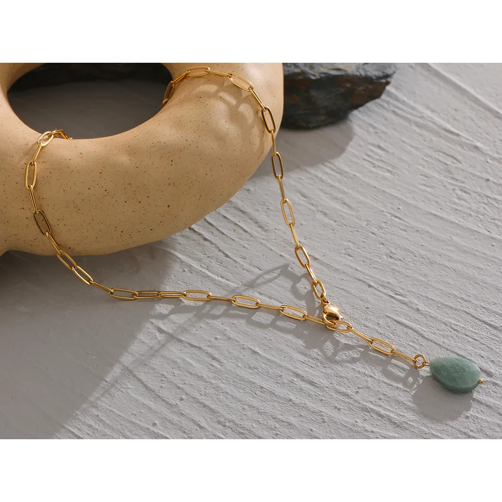 Bright Ideas - Green Agate Necklace Choker - Image 6