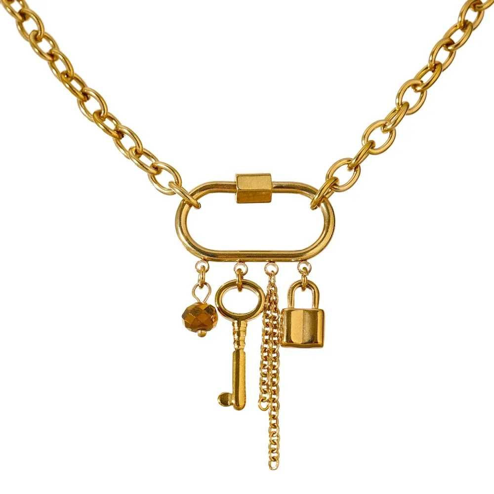Contentment - Lock and Key Necklace