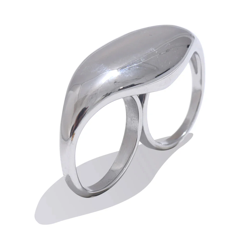 Duality – Double Band Statement Ring - Image 3