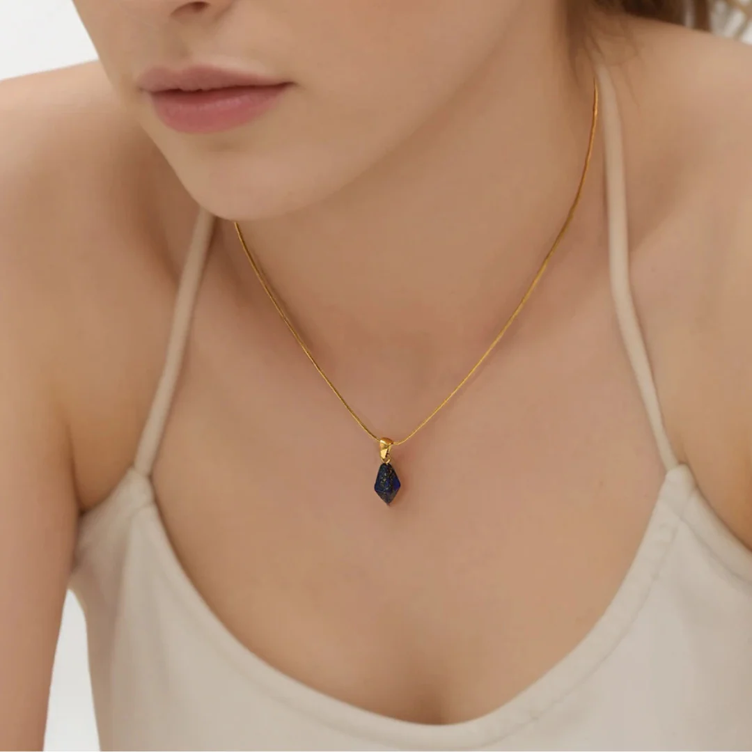 Emotions - Natural Geometric Gemstone Necklace - Image 3