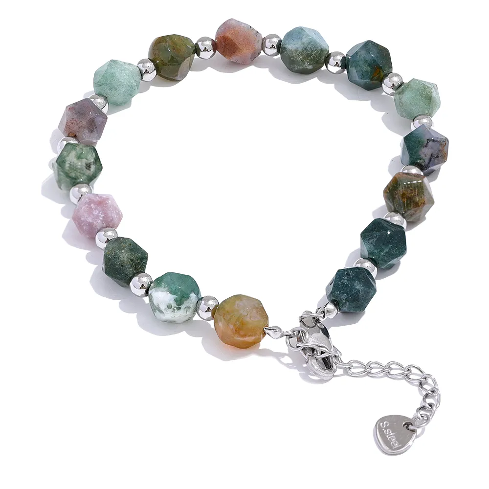 Free Spirit - Indian Agate Bracelet for Men - Image 3