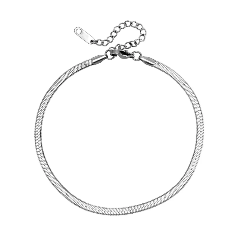 Gold / Silver Flat Snake Bracelet - Image 4