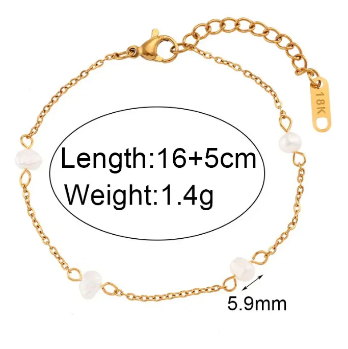 Ocean Treasures - Gold Pearl Necklace and Bracelet - Image 7
