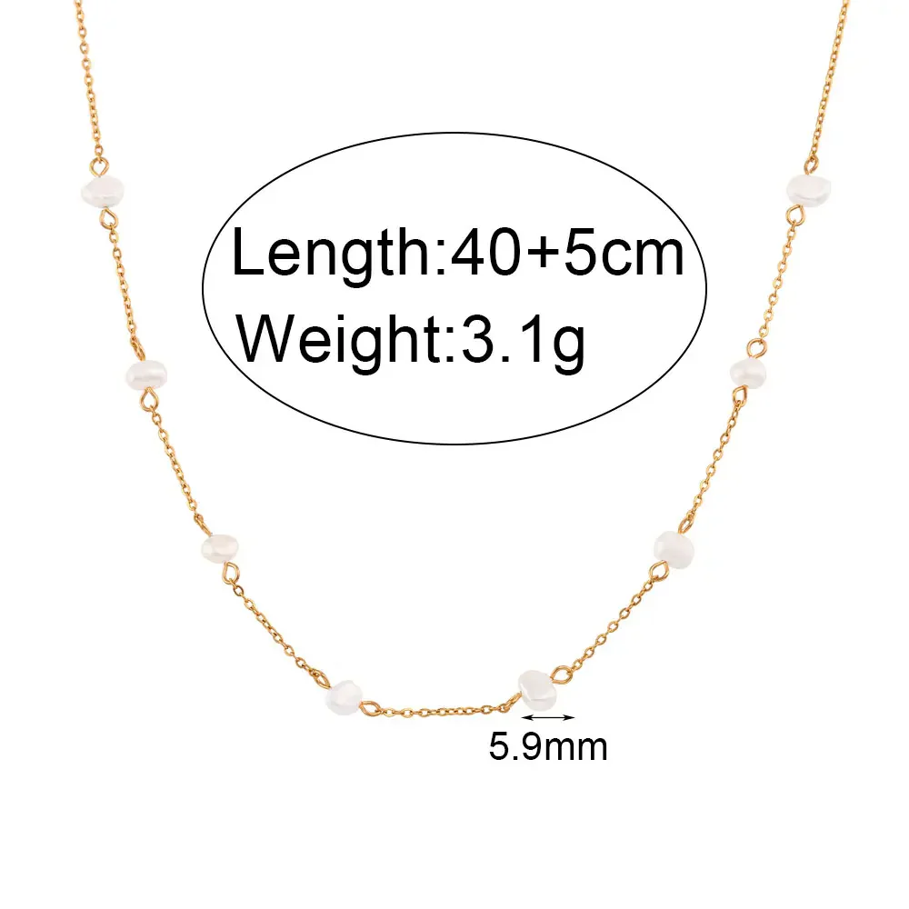 Ocean Treasures - Gold Pearl Necklace and Bracelet - Image 8