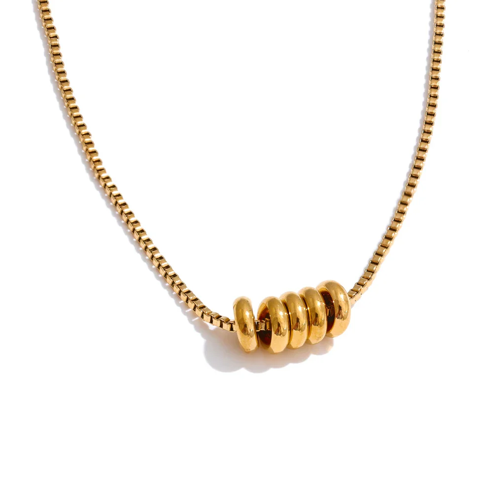 Rondelle - Box Chain Necklace