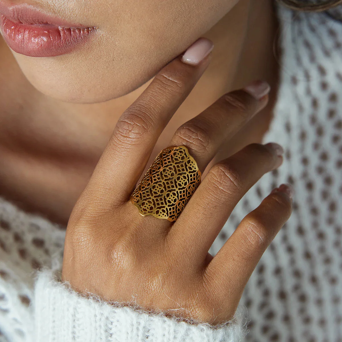 Sacred Geometry - Gold Ring - Image 2