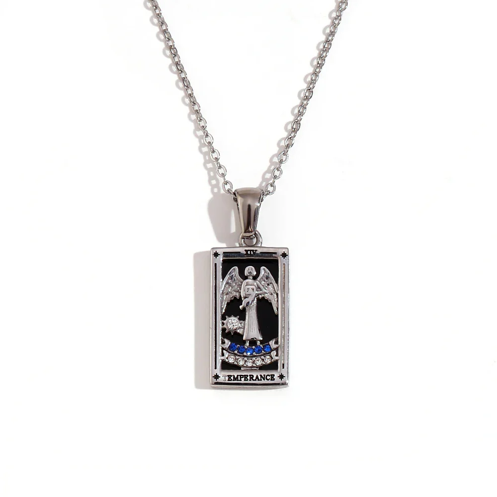 Temperance - Tarot Card Necklace
