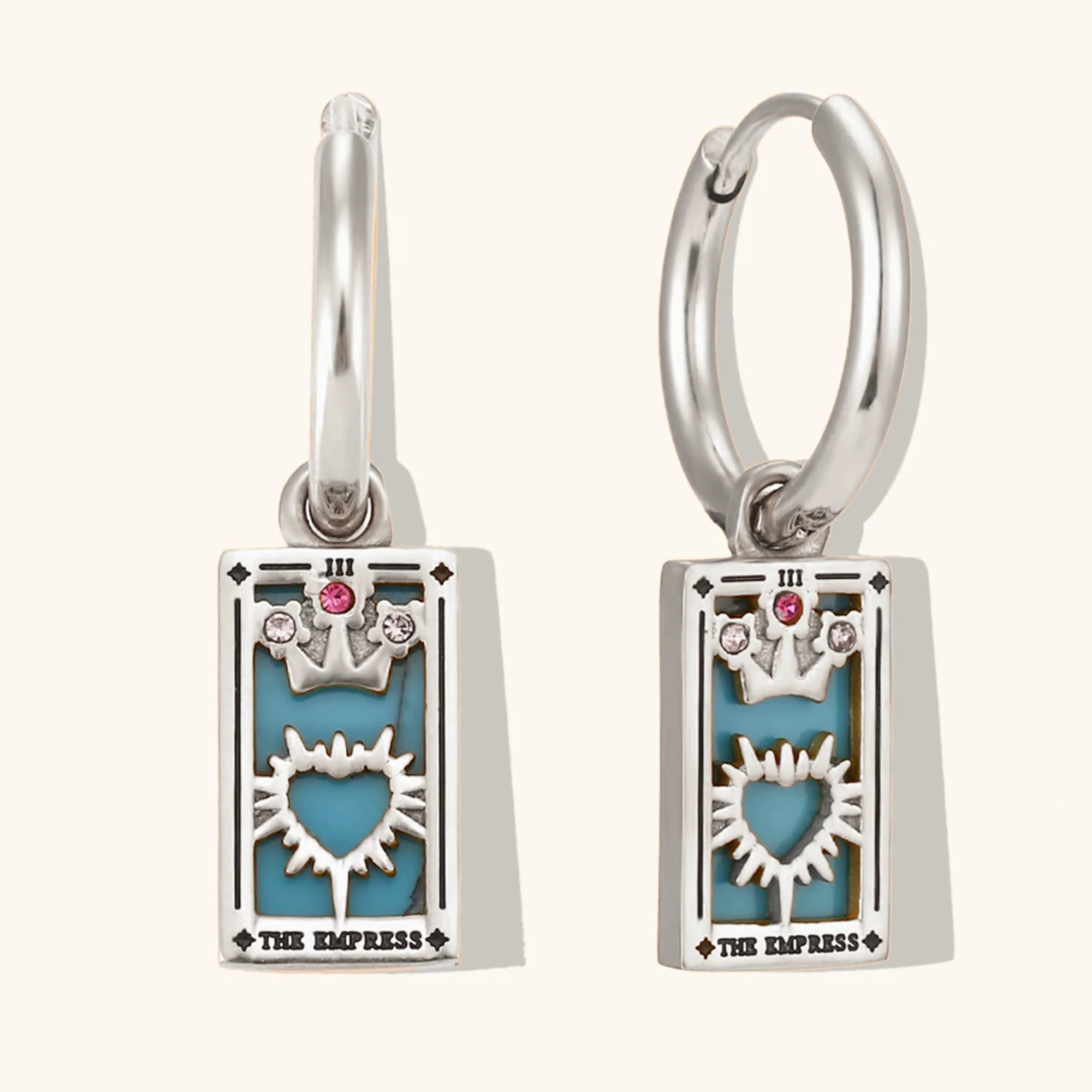 The Empress - Tarot Card Hoop Earrings - Image 6