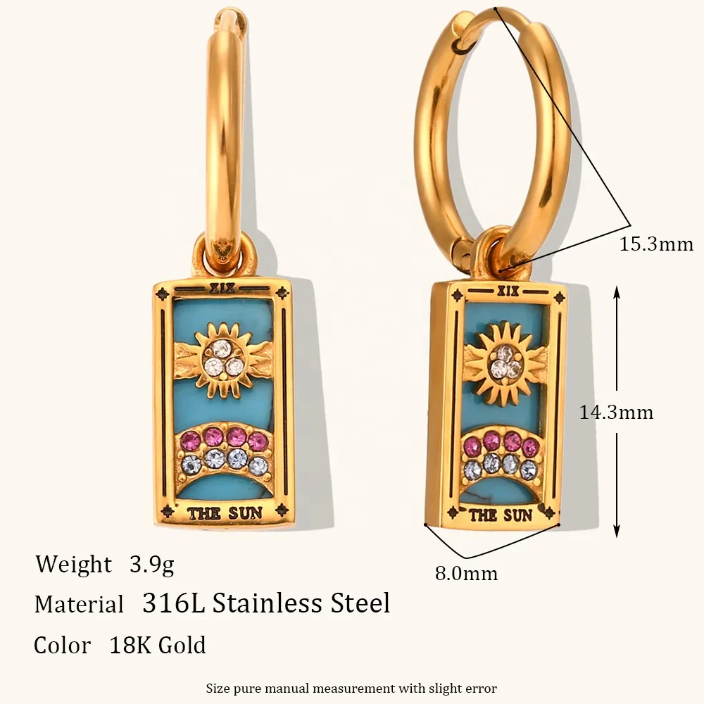 The Empress - Tarot Card Hoop Earrings - Image 7