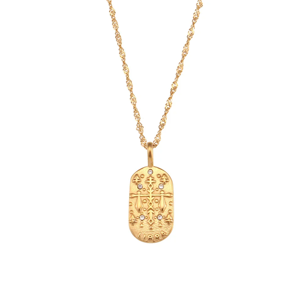 The Half Moon Zodiac Gold Necklace - Image 12