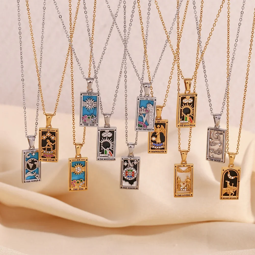 The Lovers -Tarot Card Necklace - Image 7