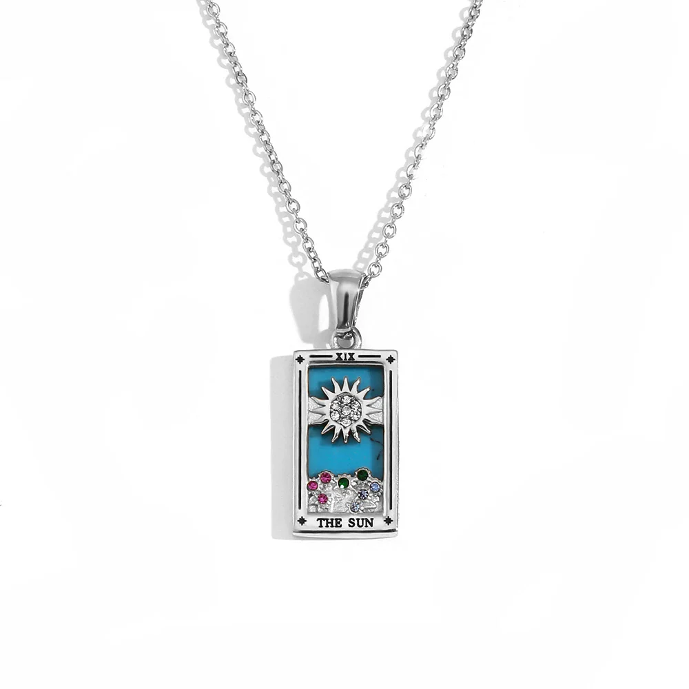 The Sun - Tarot Card Necklace