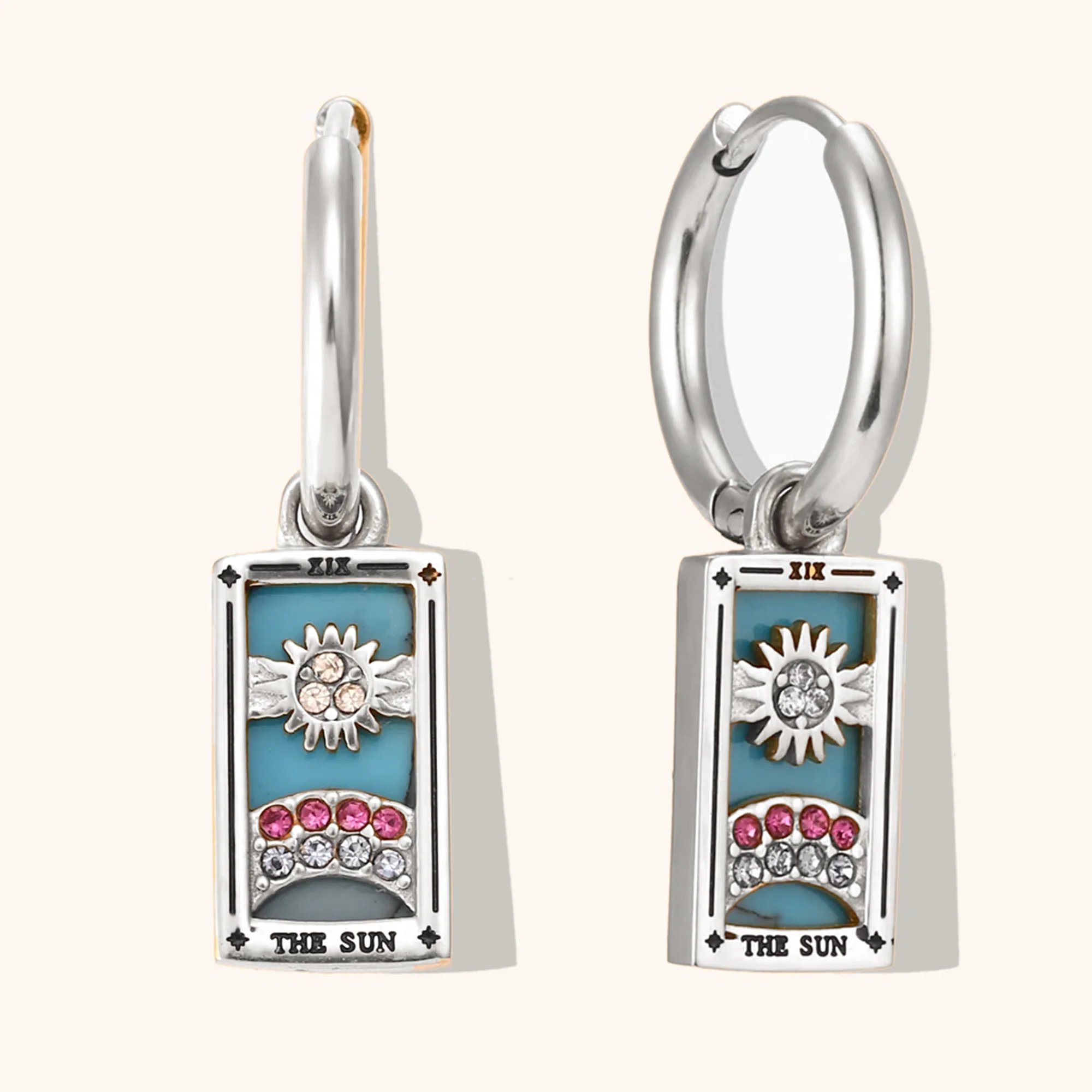 The Sun - Tarot Card Hoop Earrings - Image 6