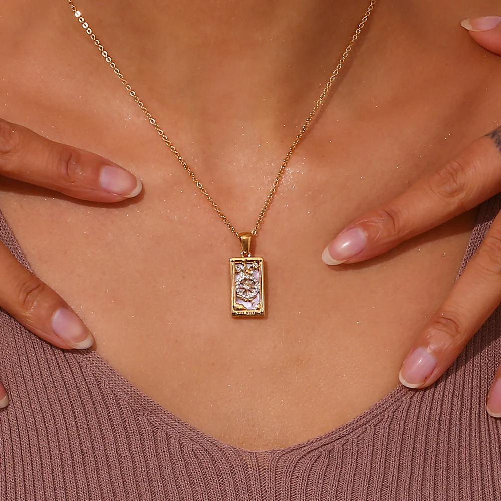 The Wheel - Tarot Card Necklace - Image 3