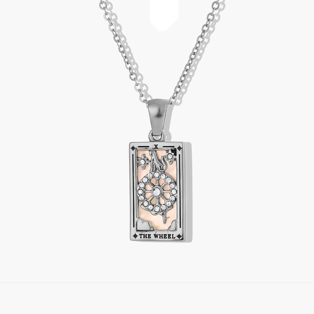 The Wheel - Tarot Card Necklace - Image 4