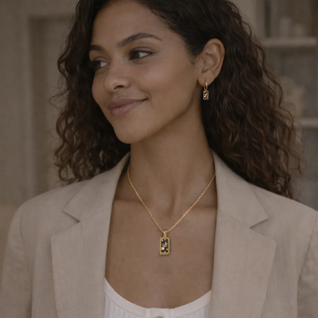 The World - Tarot Card Necklace - Image 3